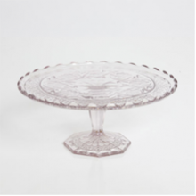 9” Lavendar Depression Glass
