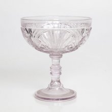 8” Lavendar Glass Compote